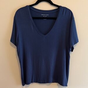 American Eagle Outfitters Navy Soft & Sexy Short Sleeve Tee